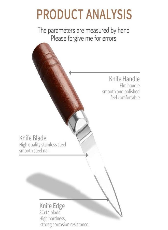 Hari Yoo-Neek- Fruit Cutter Creative Wooden Handle Coconut Cutter For Kitchen Home - Stainless Steel - Image 3